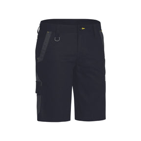 Bisley Flx & Move Stretch Cargo Shorts front view black