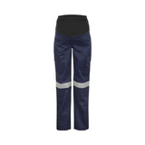 WORKCRAFT Maternity Cargo Reflective Cotton Drill Work Pants WPL080