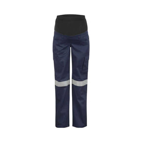 WORKCRAFT maternity cargo pants front view