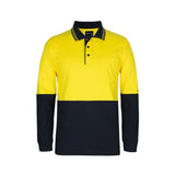 JB's Hi Vis Long Sleeve Cotton Polo 6CPHL