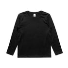 ascolour Youth Staple L/S Tee 3008 black front view
