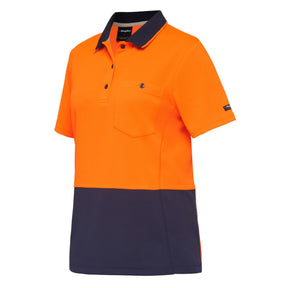KingGee Women's Workcool Hyperfreeze Polo Orange