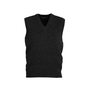 Men's Woolmix Knit Vest WV6007 in charcoal