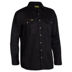 Bisley Long Sleeve Cotton Drill Shirt Black