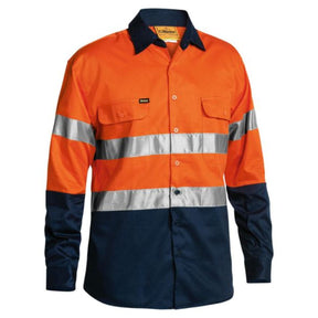 Hi Vis Drill Shirt Front Orange