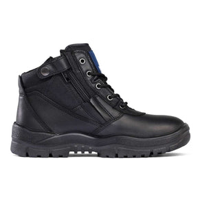 Mongrel Black ZipSider Ankle Safety Boot side view