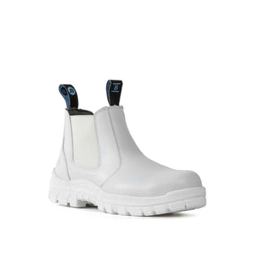 Bata Hercules white food industry safety boot, side view