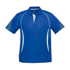 Biz Collection Men's Razor Short Sleeve Polo P405MS in Royal/White
