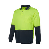 Hi Vis Traditional Long Sleeve Polo Shirt 6HVPL