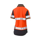 Bisley Women's Taped Two Tone Hi Vis V-Neck Polo BKL1225T
