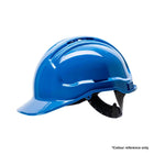 Blue hard hat for head protection
