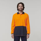 Hard Yakka Hi Vis Polo front view
