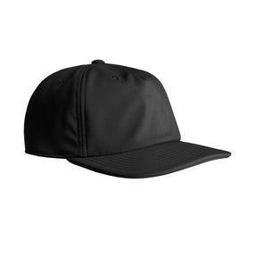 Black performance cap for unisex apparel
