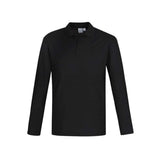 Biz Corporates Men's Crew Long Sleeve Polo Shirt P400ML