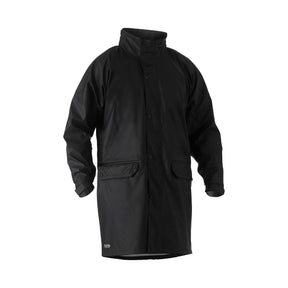 Black Bisley Rain Coat BJ6835 for workwear