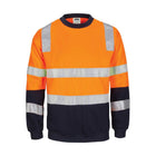 DNC hi vis crew neck fleecy top 3723 front view