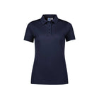 Biz Collection women's Focus polo P313LS close up logo placement