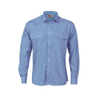DNC Cotton Work Shirt - Long Sleeve Blue