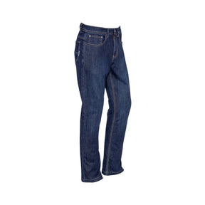 Blue denim jeans for men, casual workwear style