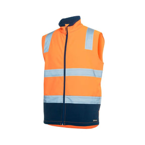 JB's hi-vis three layer softshell vest, front view