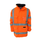 DNC hi-vis breathable rain jacket, front view