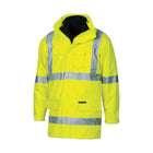 DNC HiVis Cross Back jacket yellow front view