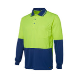 Hi Vis Traditional Long Sleeve Polo Shirt 6HVPL