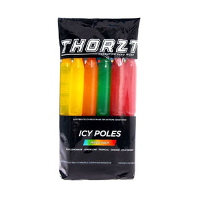 Thorzt Icy Poles Mixed Flavour Pack carton featuring assorted fruit flavors