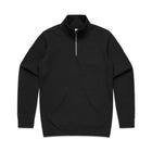 ascolour Men's Stencil Half Zip 5125 black front view