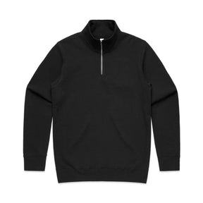 ascolour Men's Stencil Half Zip 5125 black front view