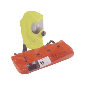 respiratory protection escape device with mask