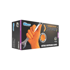TGC Orange Rocket Nitrile Gloves Box Medium