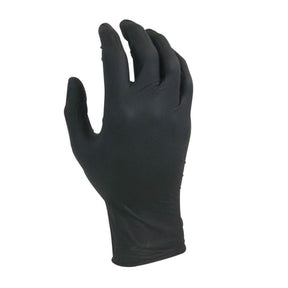 Maxisafe Black Shield nitrile glove hand