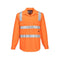 Portwest Perth Hi-Vis Long Sleeve 100% cotton Drill Shirt MS191