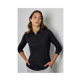 Biz Collection Women's Action Long Sleeve Polo P206LL