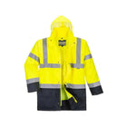 Portwest Hi-Vis 5-in-1 Contrast Essential Jacket S766, back view