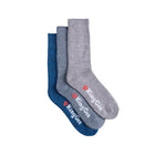KingGee Bamboo Socks Pack of 3 Grey and Blue