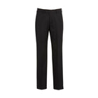 Men's Cool Stretch Flat Front Pant 70112S black front view