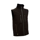 Black soft shell vest for workwear