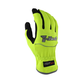 Maxisafe G-Force hi vis rigger gloves palm detail
