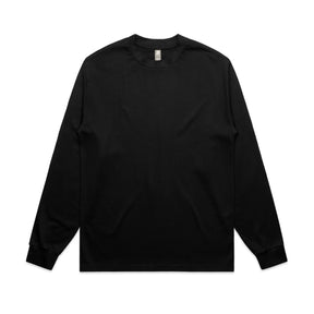 ascolour Men's Heavy L/S Tee 5081 flat lay black