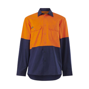 KingGee Workcool vented shirt, front view
