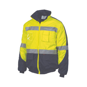 DNC HiVis D/N Contrast Bomber Jacket 3992 Yellow