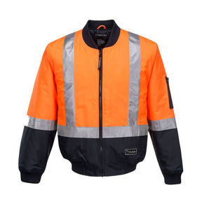 Portwest Huski bomber hi-vis jacket, front view