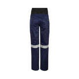 WORKCRAFT Maternity Cargo Reflective Cotton Drill Work Pants WPL080
