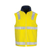 DNC Hi Vis Cotton Drill Reversible Vest with Generic Reflective Tape 3765