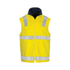 DNC hi vis drill reversible vest 3765 back view