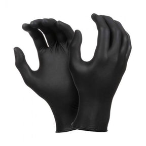 Maxisafe heavy duty nitrile glove texture close-up