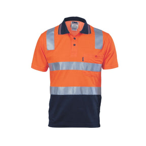 DNC Hi Vis Orange Polo with Reflective Tape