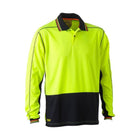 Hi Vis Polyester Mesh Polo yellow color